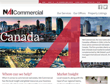 Tablet Screenshot of naicommercial.ca